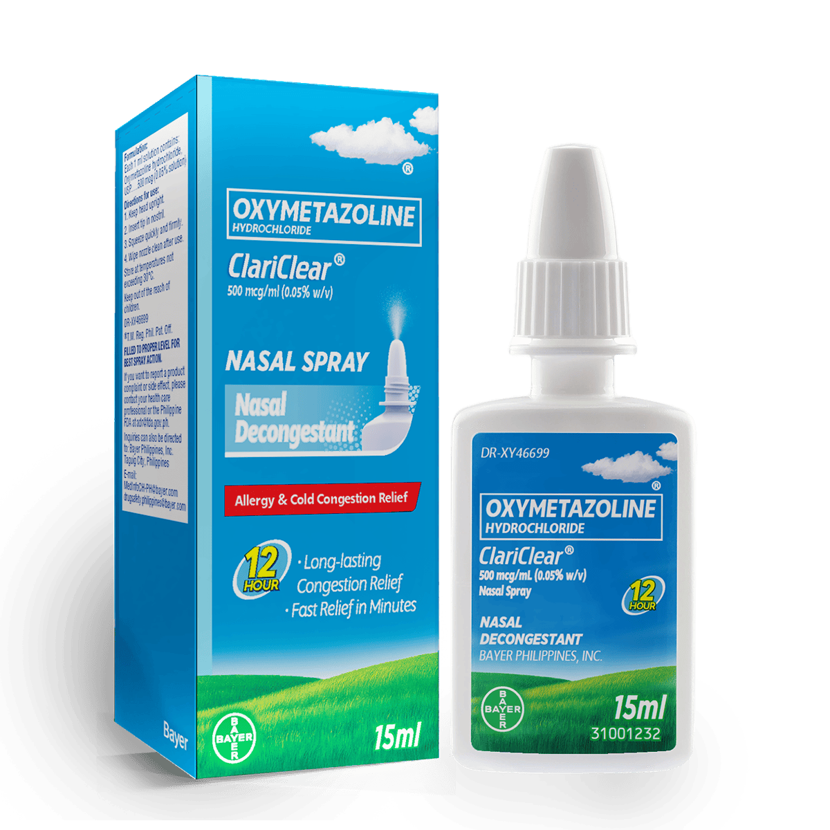 Oxymetazoline clearance side effects